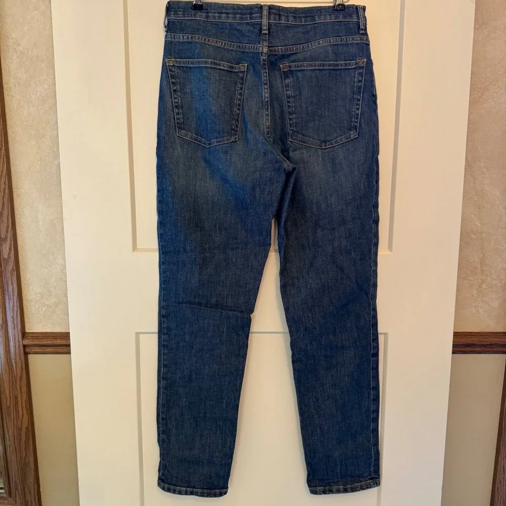 Everlane The Cheeky Jean 30 Tall Straight Leg High Rise Medium Wash Denim - Picture 5 of 9